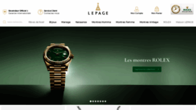 What Lepage.fr website looked like in 2022 (1 year ago)