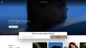 What Loreal.co.in website looked like in 2022 (1 year ago)