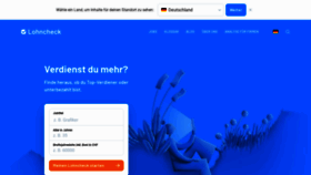 What Lohncheck.ch website looked like in 2022 (1 year ago)