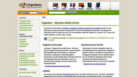 What Lingo4u.de website looked like in 2022 (1 year ago)