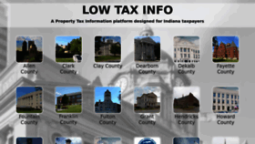 What Lowtaxinfo.com website looked like in 2022 (1 year ago)