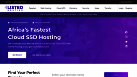 What Listedhosting.com website looked like in 2022 (1 year ago)