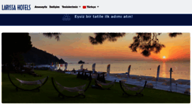 What Larissahotels.com website looked like in 2022 (1 year ago)