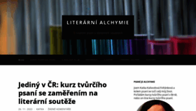 What Literarnialchymie.cz website looked like in 2022 (1 year ago)