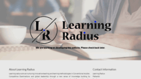What Learningradius.com website looked like in 2022 (1 year ago)