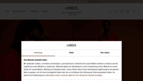 What Lanius.com website looked like in 2022 (1 year ago)