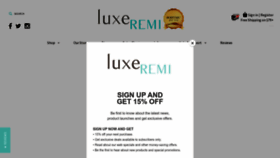 What Luxeremi.com website looked like in 2022 (1 year ago)