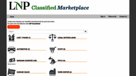 What Lnpclassifieds.com website looked like in 2022 (1 year ago)