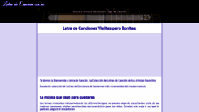 What Letradecancion.com.mx website looked like in 2022 (1 year ago)