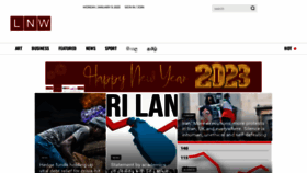 What Lankanewsweb.net website looked like in 2023 (1 year ago)