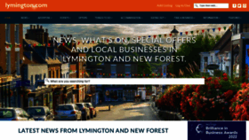 What Lymington.com website looked like in 2023 (1 year ago)