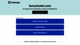 What Lenoxhotel.com website looked like in 2023 (1 year ago)