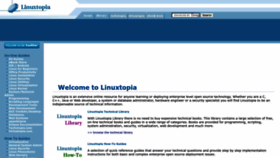 What Linuxtopia.org website looked like in 2023 (1 year ago)