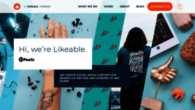 What Likeable.com website looked like in 2023 (1 year ago)