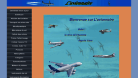 What Lavionnaire.fr website looked like in 2023 (1 year ago)