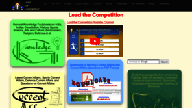 What Leadthecompetition.in website looked like in 2023 (1 year ago)