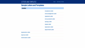 What Lettersandtemplates.com website looked like in 2023 (1 year ago)