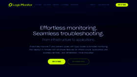 What Logicmonitor.com website looked like in 2023 (1 year ago)