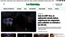 What Laopinion.com website looked like in 2023 (1 year ago)