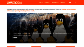 What Linux.com website looked like in 2023 (1 year ago)