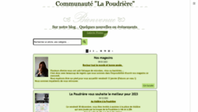 What Lapoudriere.be website looked like in 2023 (1 year ago)