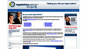 What Legaladvice.com.au website looked like in 2023 (1 year ago)