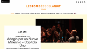 What Lestombeesdelanuit.com website looked like in 2023 (1 year ago)