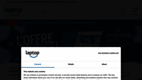 What Laptopservice.fr website looked like in 2023 (2 years ago)