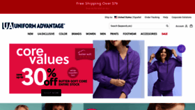 What Lydiasuniforms.com website looked like in 2023 (2 years ago)