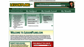 What Lessonplans.com website looked like in 2023 (1 year ago)
