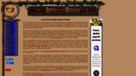 What Lord-of-the-rings.org website looked like in 2023 (1 year ago)