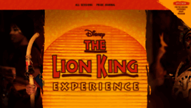 What Lionkingexperience.com website looked like in 2023 (1 year ago)