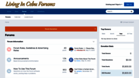 What Livingincebuforums.com website looked like in 2023 (1 year ago)