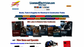 What Licensedelectrician.com website looked like in 2023 (1 year ago)