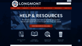 What Longmontcolorado.gov website looked like in 2023 (1 year ago)