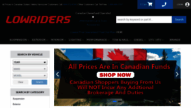 What Lowriders.ca website looked like in 2023 (1 year ago)