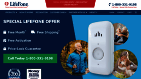 What Lifefone.com website looked like in 2023 (1 year ago)