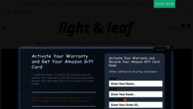 What Lightleaf.store website looked like in 2023 (1 year ago)
