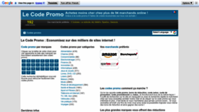 What Le-code-promo.fr website looked like in 2023 (1 year ago)