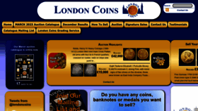 What Londoncoins.co.uk website looked like in 2023 (1 year ago)