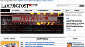 What Lampungpost.com website looked like in 2011 (12 years ago)