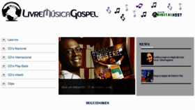 What Livremusicagospel.com website looked like in 2011 (12 years ago)