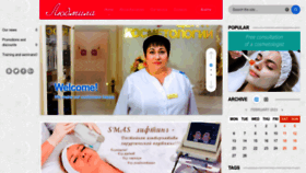 What Ludmila.kz website looked like in 2023 (1 year ago)