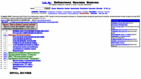 What Lib.ru website looked like in 2023 (1 year ago)