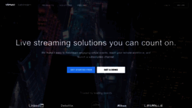 What Livestream.com website looked like in 2023 (1 year ago)