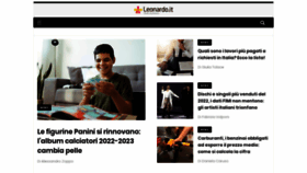 What Leonardo.it website looked like in 2023 (3 years ago)