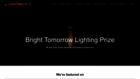 What Lightingprize.org website looked like in 2023 (1 year ago)