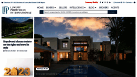 What Luxuryportfolio.com website looked like in 2023 (1 year ago)
