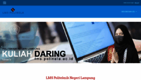 What Lms.polinela.ac.id website looked like in 2023 (1 year ago)