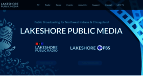 What Lakeshorepublicmedia.org website looked like in 2023 (1 year ago)
